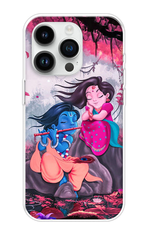 Radha Krishna Art iPhone 14 Pro Back Cover