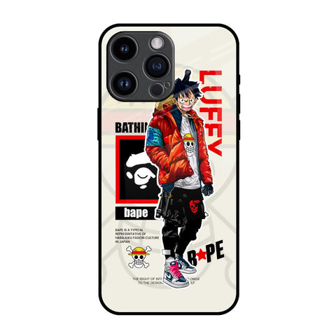 Bape Luffy iPhone 14 Pro Max Glass Back Cover Online