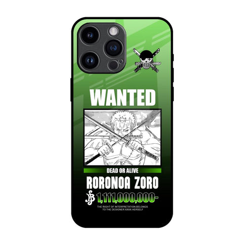 Zoro Wanted iPhone 14 Pro Max Glass Back Cover Online