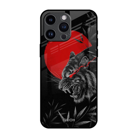 Red Moon Tiger iPhone 14 Pro Max Glass Back Cover Online