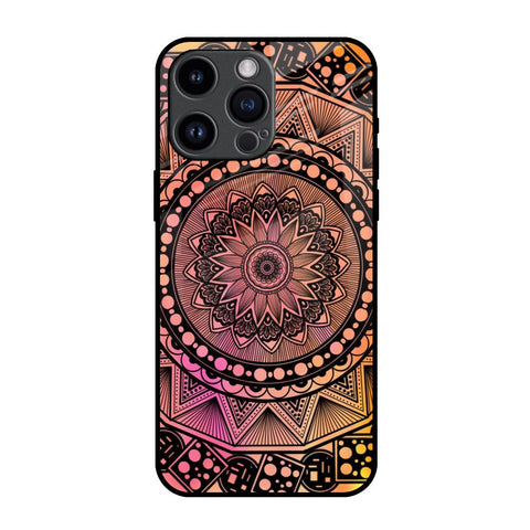Floral Mandala iPhone 14 Pro Max Glass Back Cover Online