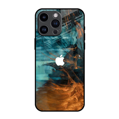 Golden Splash iPhone 14 Pro Max Glass Back Cover Online