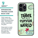 Travel Stamps Glass Case for iPhone 14 Pro Max