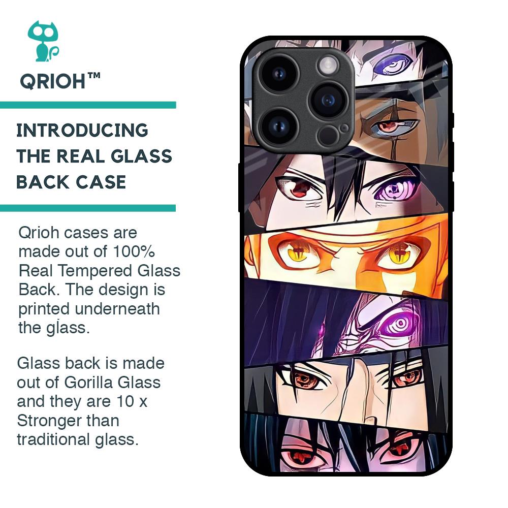 Anime Eyes Glass Case for iPhone 14 Pro Max