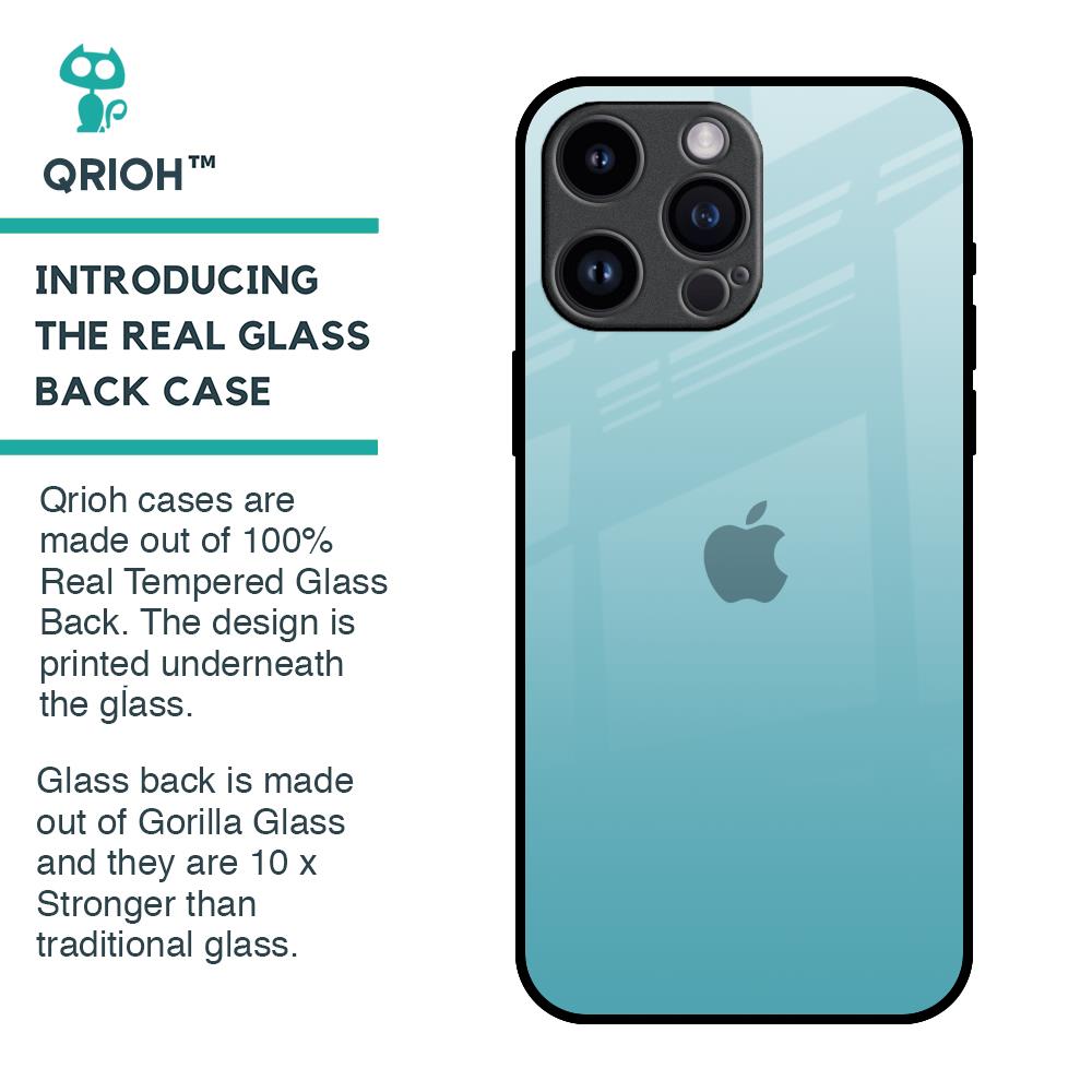 Arctic Blue Glass Case For iPhone 14 Pro Max