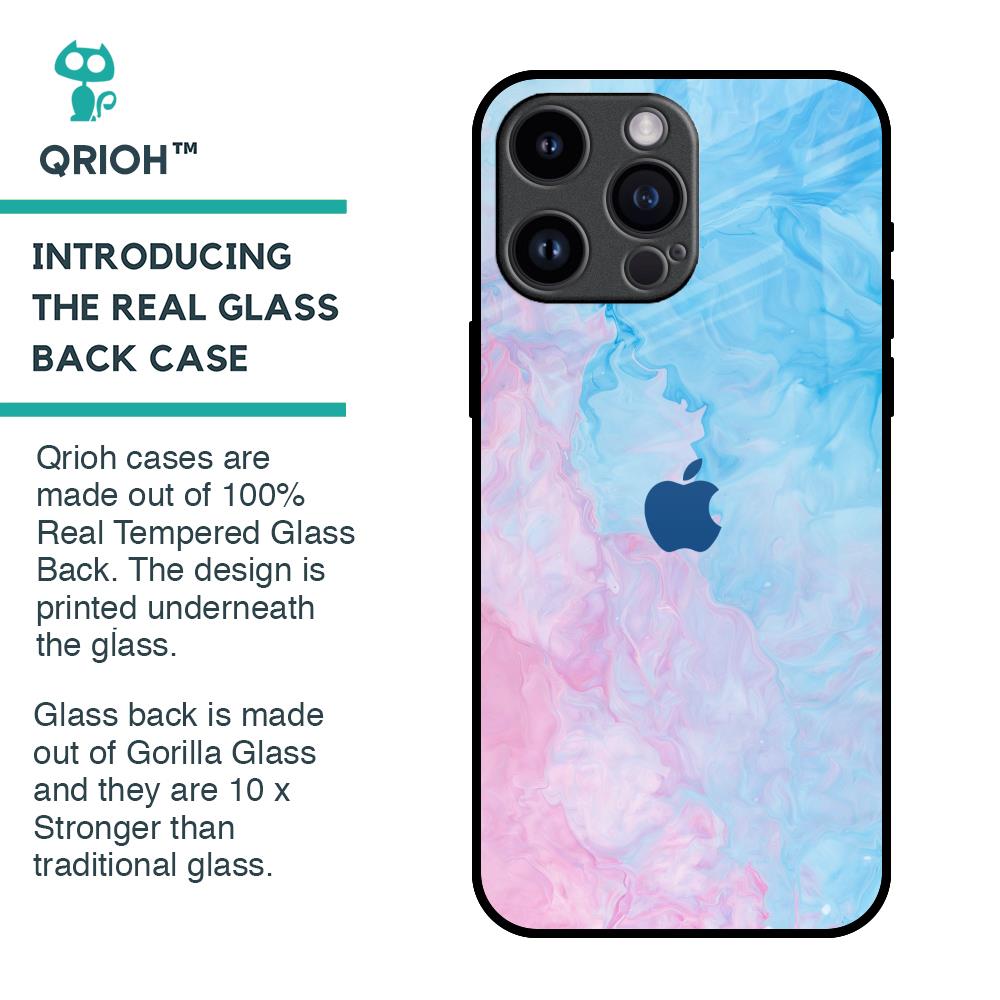 Mixed Watercolor Glass Case for iPhone 14 Pro Max
