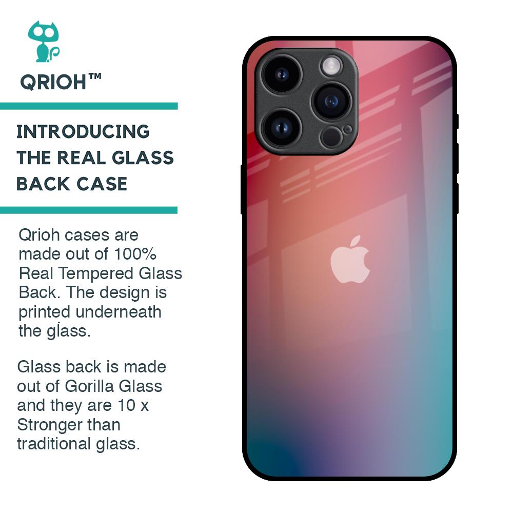 Dusty Multi Gradient Glass Case for iPhone 14 Pro Max