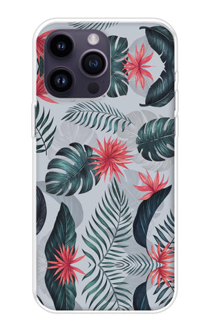 Retro Floral Leaf iPhone 14 Pro Max Back Cover
