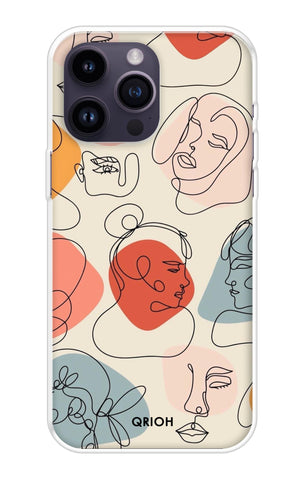 Abstract Faces iPhone 14 Pro Max Back Cover