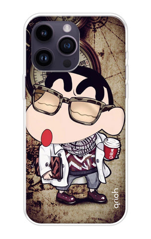 Nerdy Shinchan iPhone 14 Pro Max Back Cover