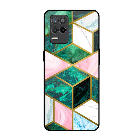 Seamless Green Marble Realme 9 5G Glass Back Cover Online