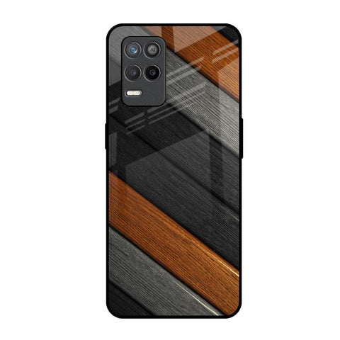 Tri Color Wood Realme 9 5G Glass Back Cover Online