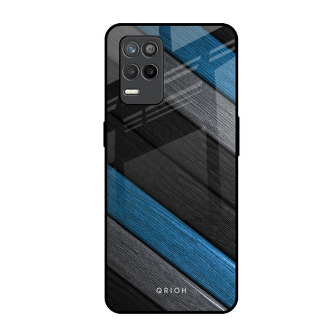 Multicolor Wooden Effect Realme 9 5G Glass Back Cover Online