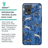 Blue Cheetah Glass Case for Realme 9 5G