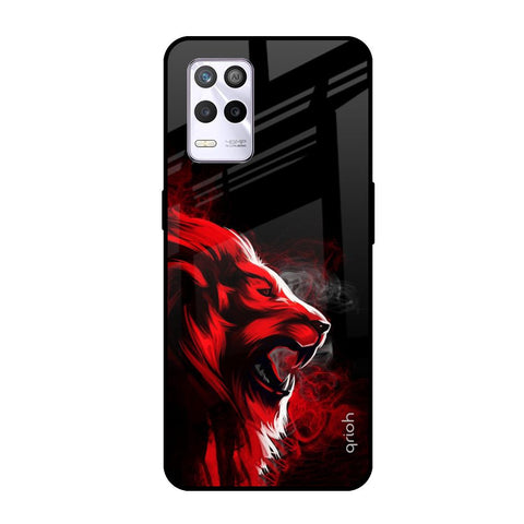 Red Angry Lion Realme 9 5G Glass Cases & Covers Online