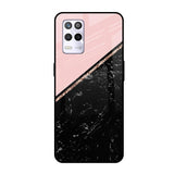 Marble Texture Pink Realme 9 5G Glass Cases & Covers Online
