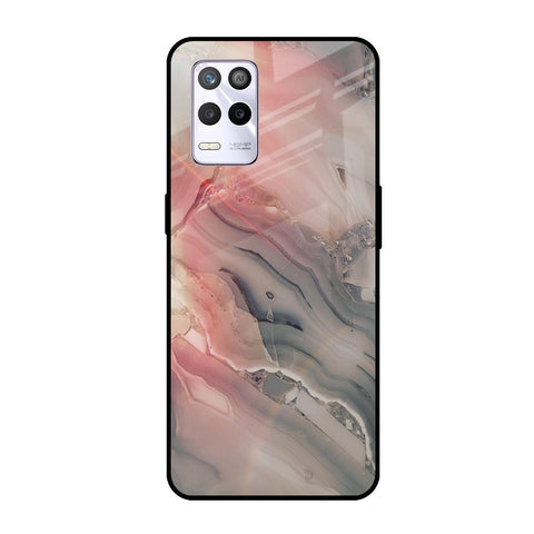 Pink And Grey Marble Realme 9 5G Glass Cases & Covers Online