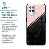 Marble Texture Pink Glass Case For Realme 9 5G