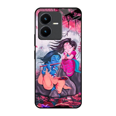 Radha Krishna Art Vivo Y22 Glass Back Cover Online