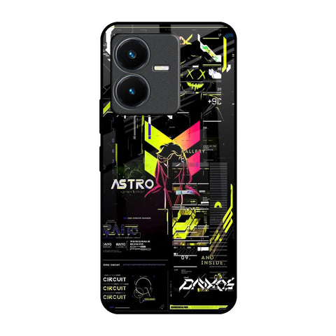 Astro Glitch Vivo Y22 Glass Back Cover Online