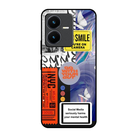 Smile for Camera Vivo Y22 Glass Back Cover Online