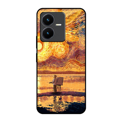 Sunset Vincent Vivo Y22 Glass Back Cover Online