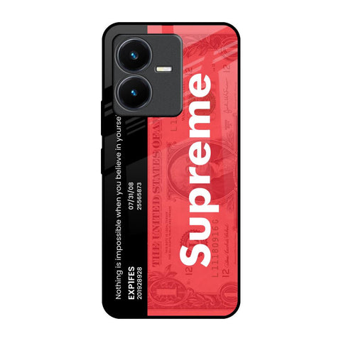 Supreme Ticket Vivo Y22 Glass Back Cover Online