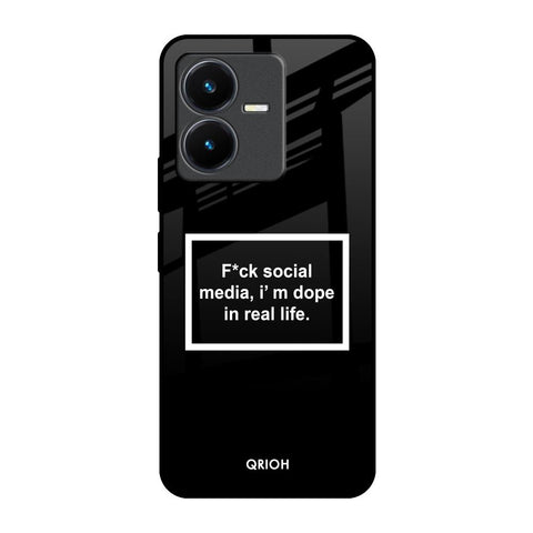 Dope In Life Vivo Y22 Glass Back Cover Online