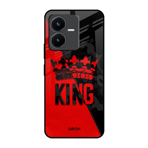 I Am A King Vivo Y22 Glass Back Cover Online
