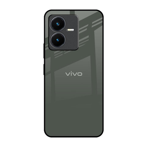 Charcoal Vivo Y22 Glass Back Cover Online