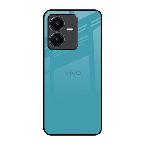 Oceanic Turquiose Vivo Y22 Glass Back Cover Online
