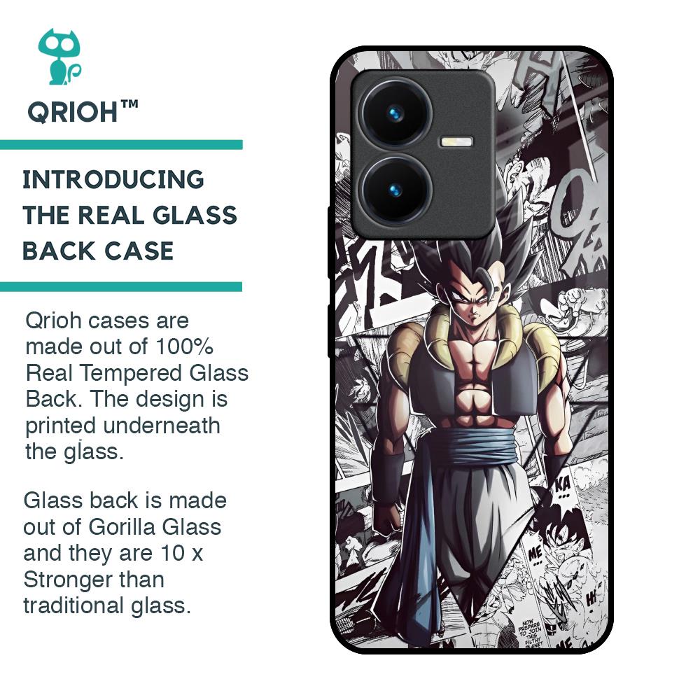 Dragon Anime Art Glass Case for Vivo Y22