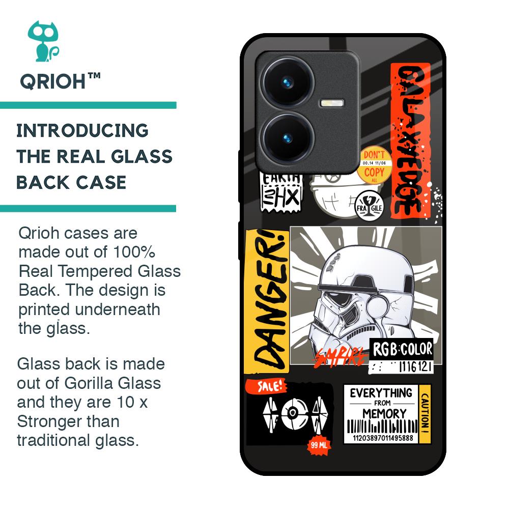 Galaxy Edge Glass Case for Vivo Y22