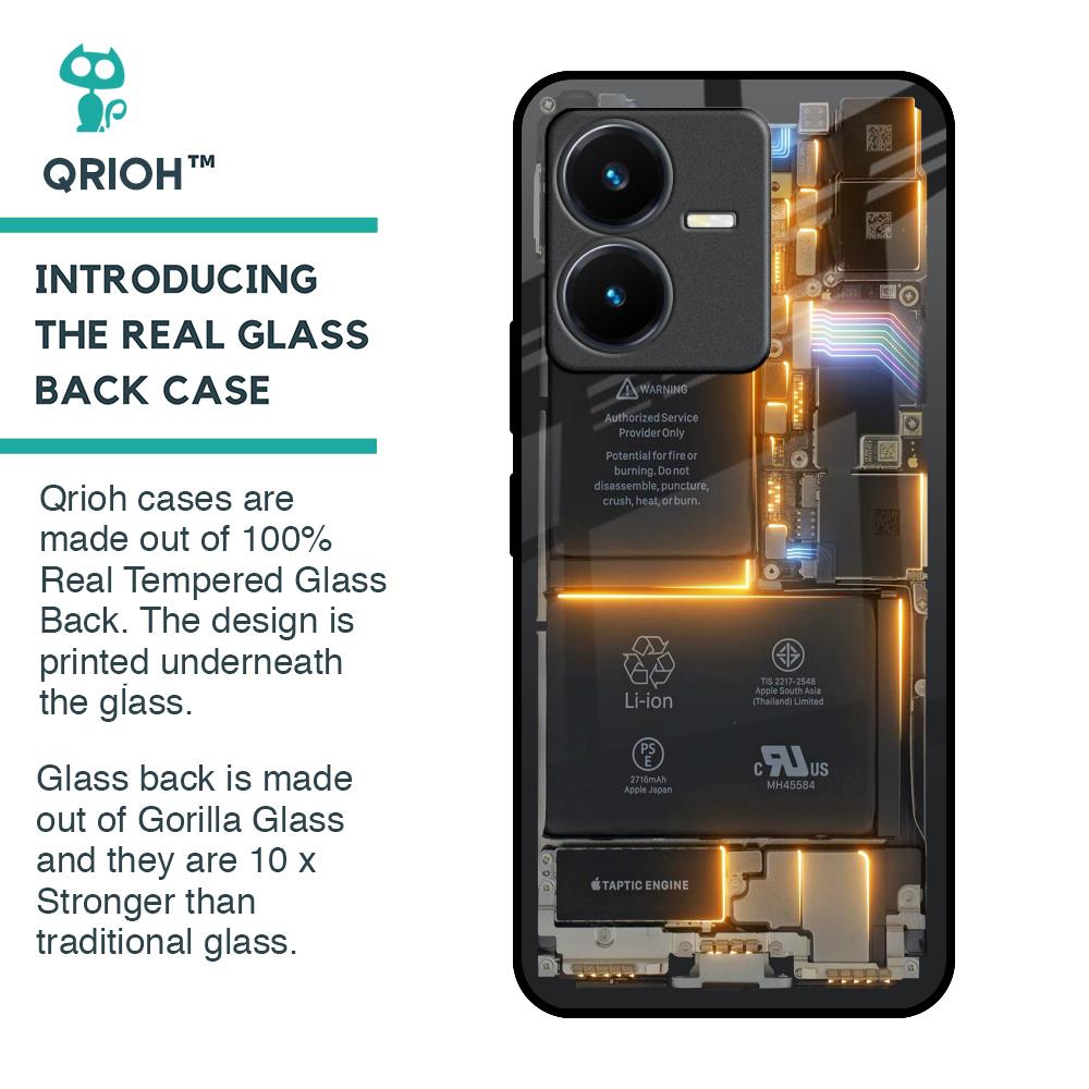 Glow Up Skeleton Glass Case for Vivo Y22