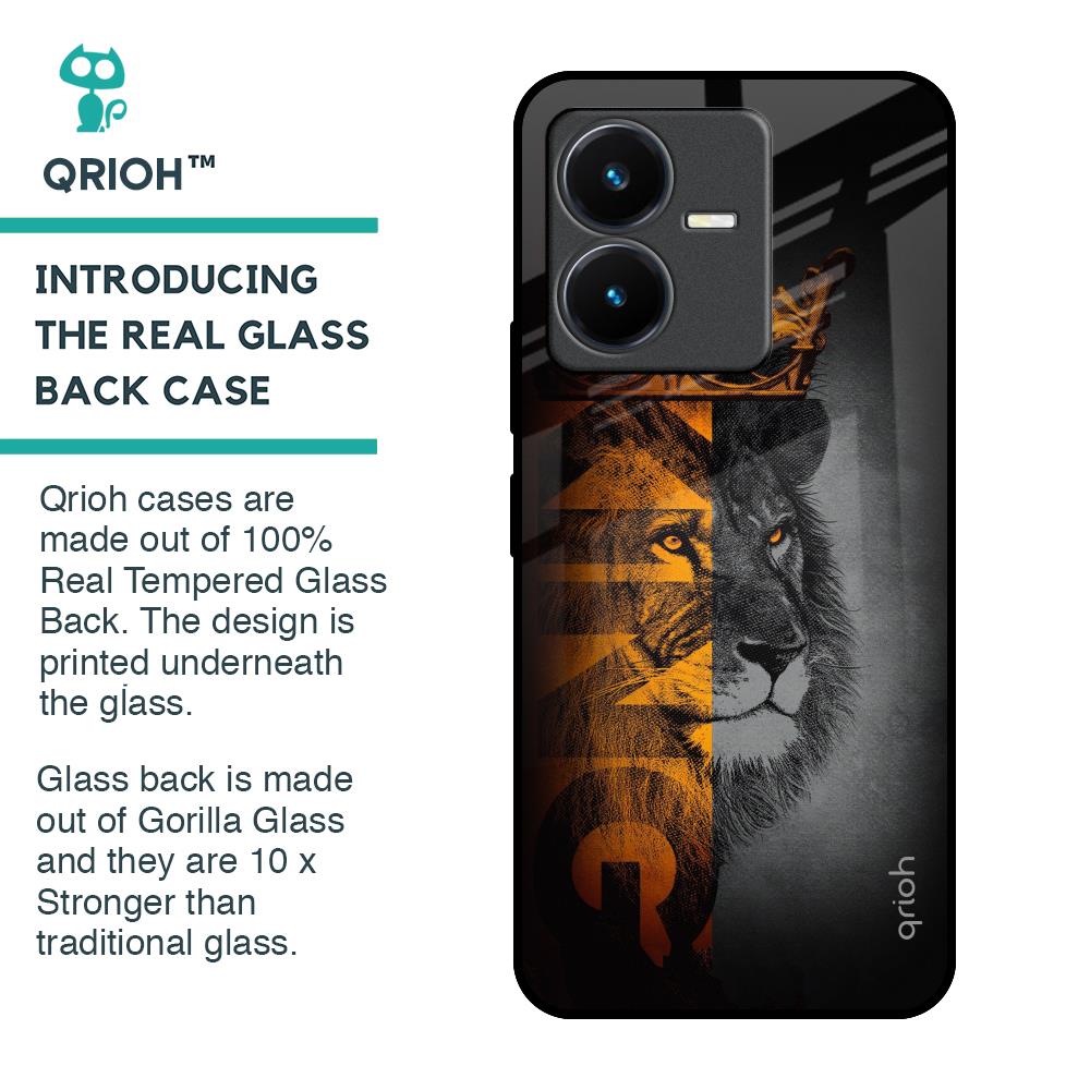 King Of Forest Glass Case for Vivo Y22
