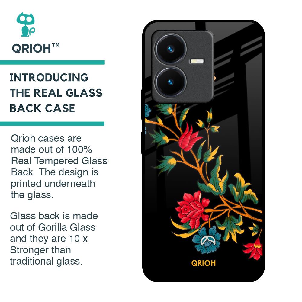 Dazzling Art Glass Case for Vivo Y22