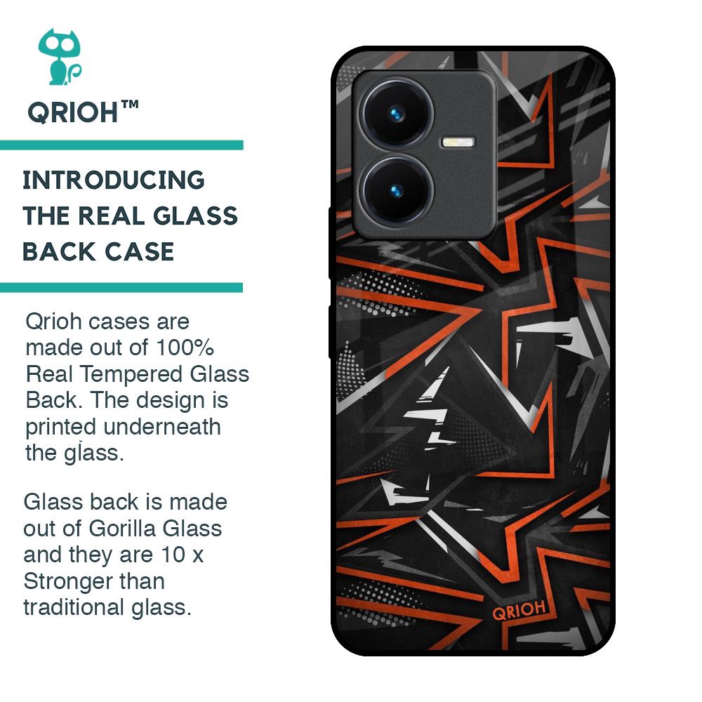 Vector Art Glass Case for Vivo Y22