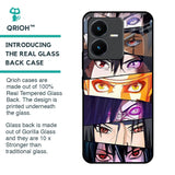 Anime Eyes Glass Case for Vivo Y22