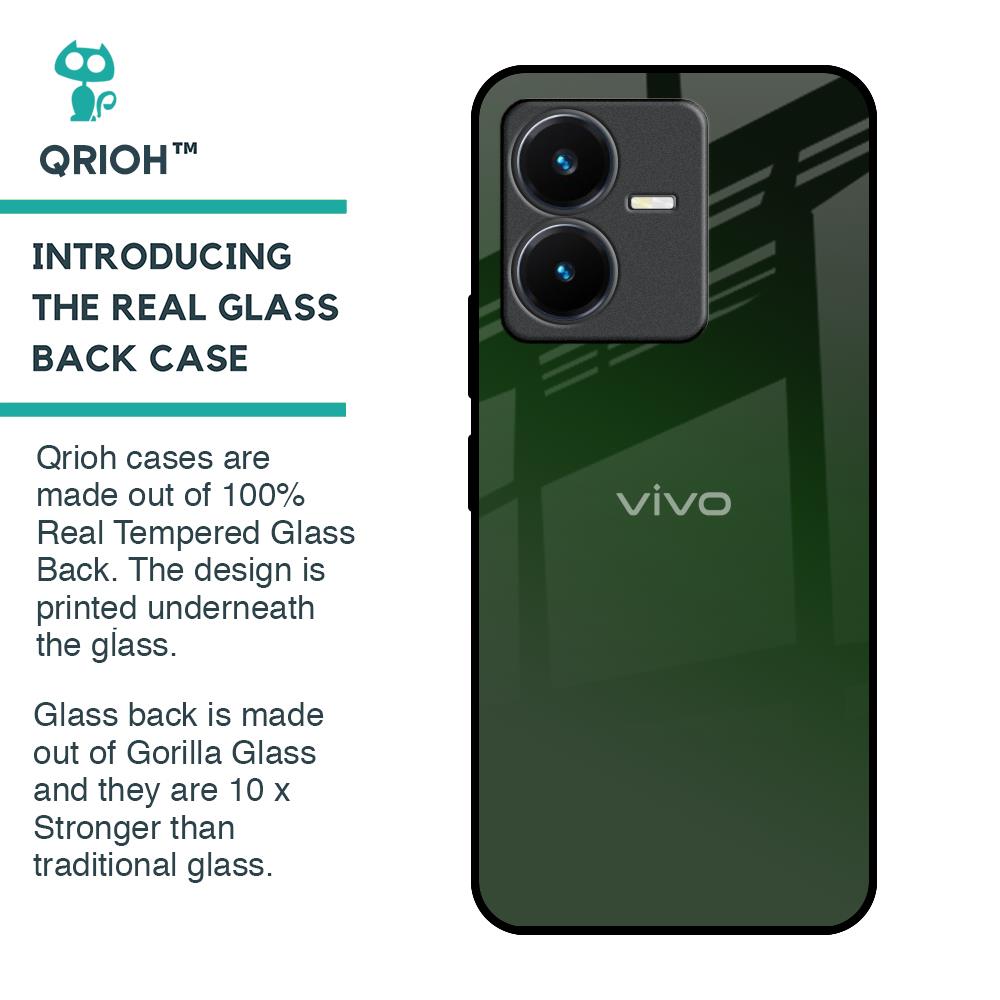 Deep Forest Glass Case for Vivo Y22
