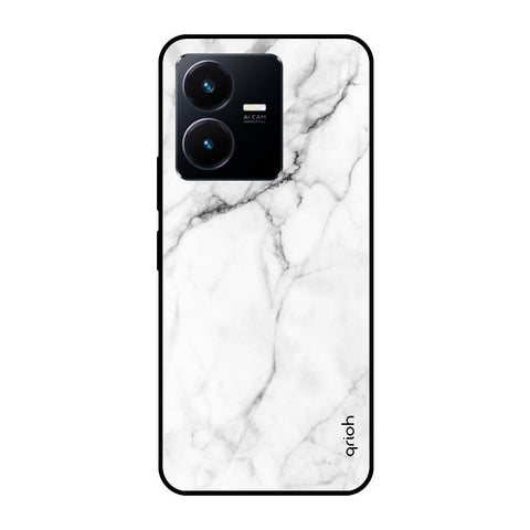 Modern White Marble Vivo Y22 Glass Cases & Covers Online