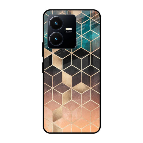 Bronze Texture Vivo Y22 Glass Cases & Covers Online