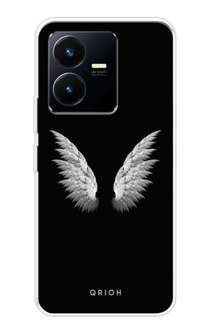 White Angel Wings Vivo Y22 Back Cover