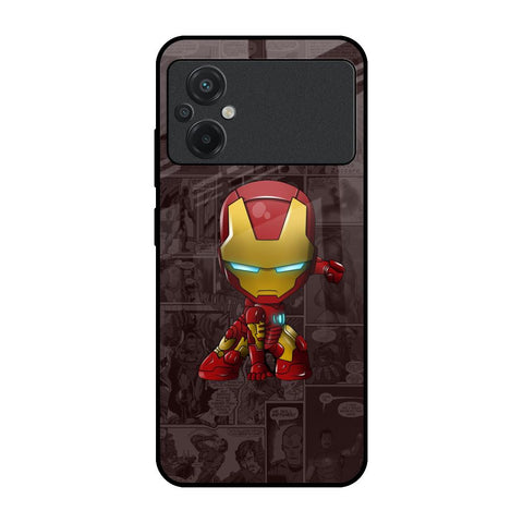 Angry Baby Super Hero Poco M5 Glass Back Cover Online