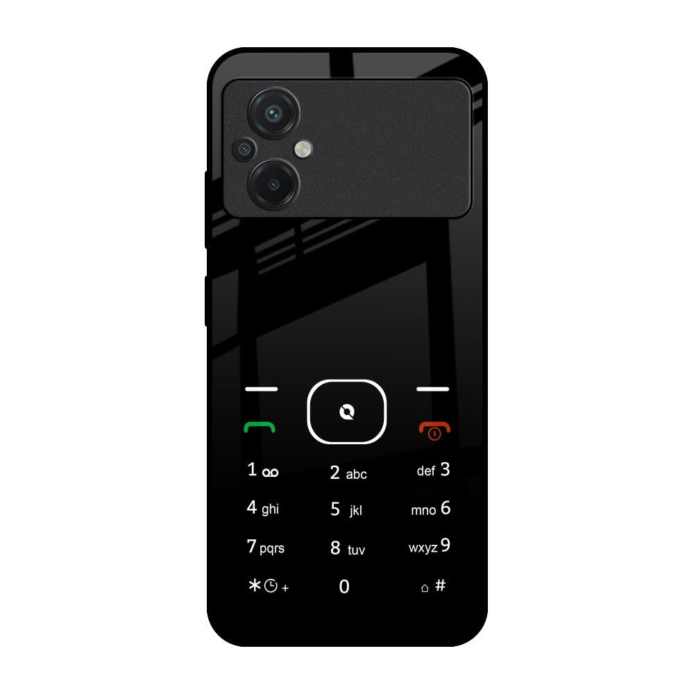 Classic Keypad Pattern Poco M5 Glass Back Cover Online