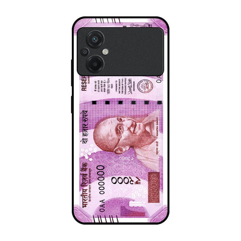 Stock Out Currency Poco M5 Glass Back Cover Online