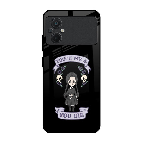 Touch Me & You Die Poco M5 Glass Back Cover Online