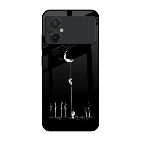 Catch the Moon Poco M5 Glass Back Cover Online