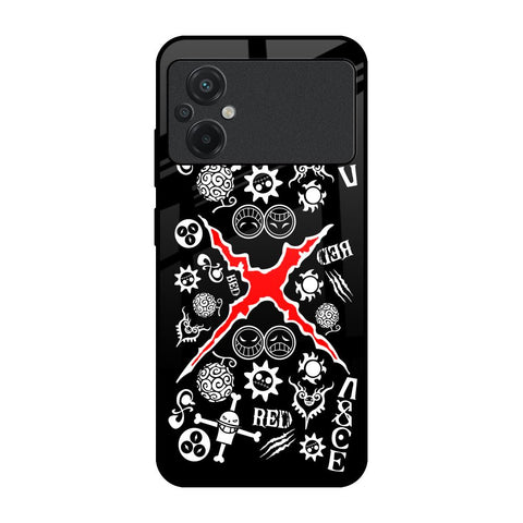 Red Zone Poco M5 Glass Back Cover Online