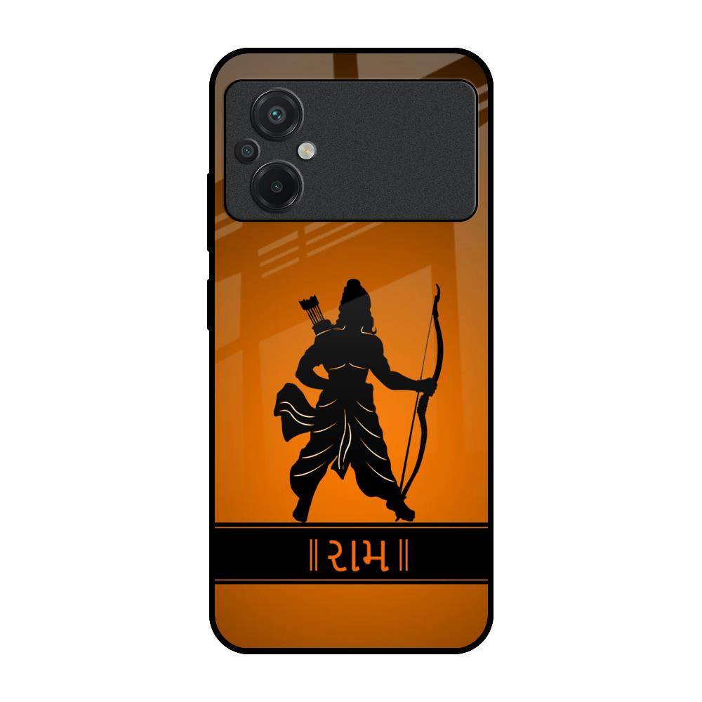 Halo Rama Poco M5 Glass Back Cover Online