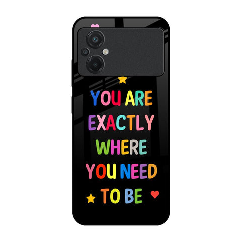 Magical Words Poco M5 Glass Back Cover Online